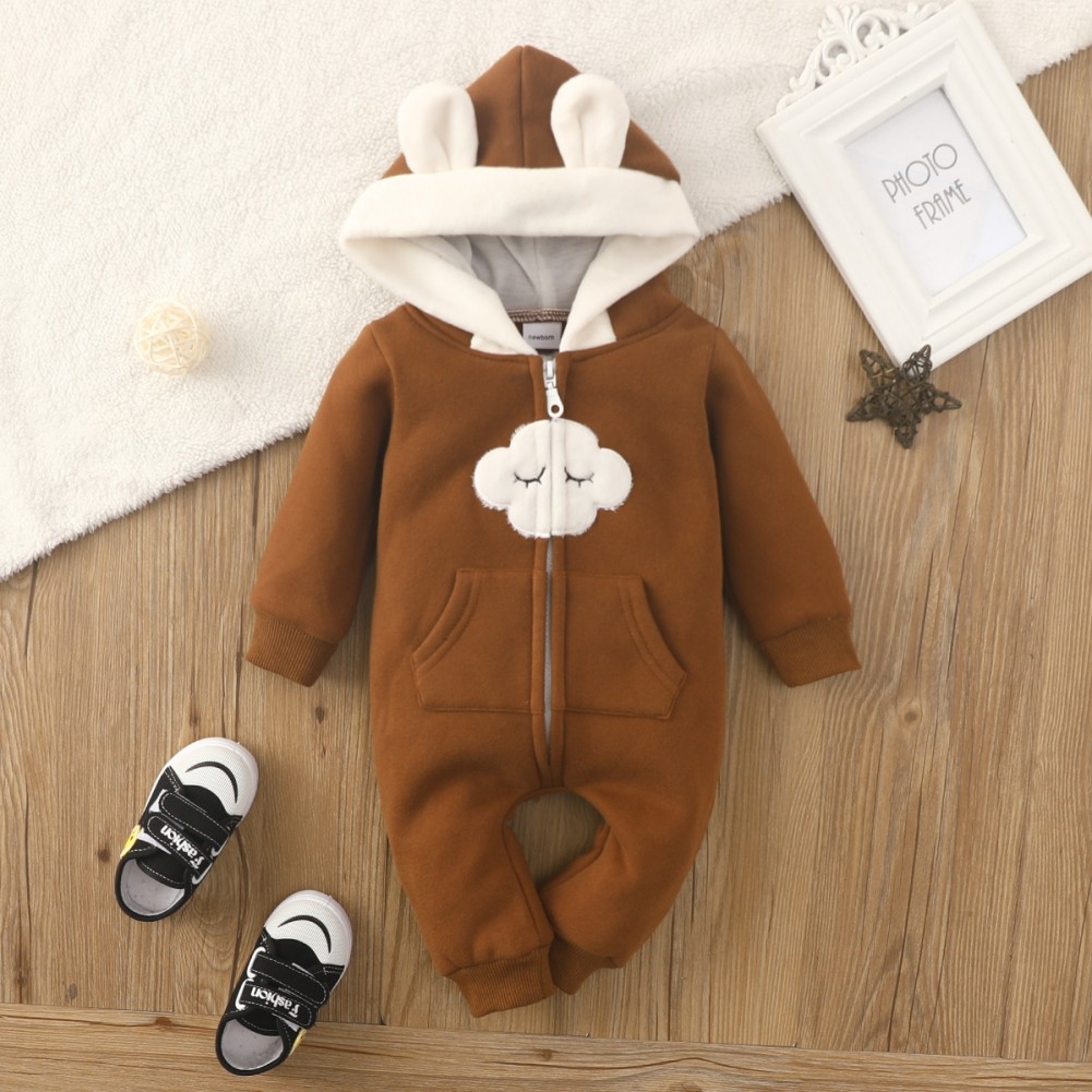 Bobora Baby Clothes Long Sleeve Newborn Baby Clothes Spring Baby Boys Girls Hooded Clothes Size 0-18M