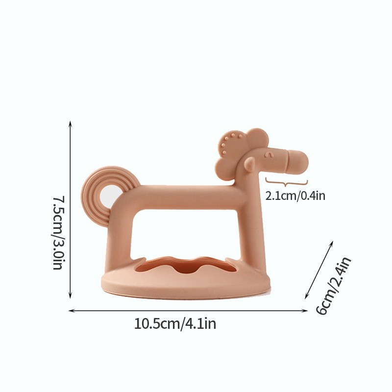 New Baby Teether BPA Free Soft Silicone Infant Molar Soothing Gum Gloves Creative Little Horse Anti Eating Hand Teething Toys