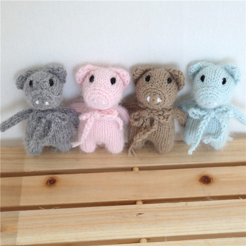 Newborn mohair teddy bear,handwoven baby doll,newborn animal stuffing