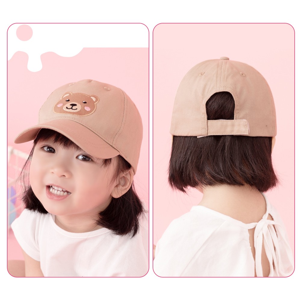 Children's cartoon embroidered baseball cap trendy kids summer sun hat boys girls sun hat lovely