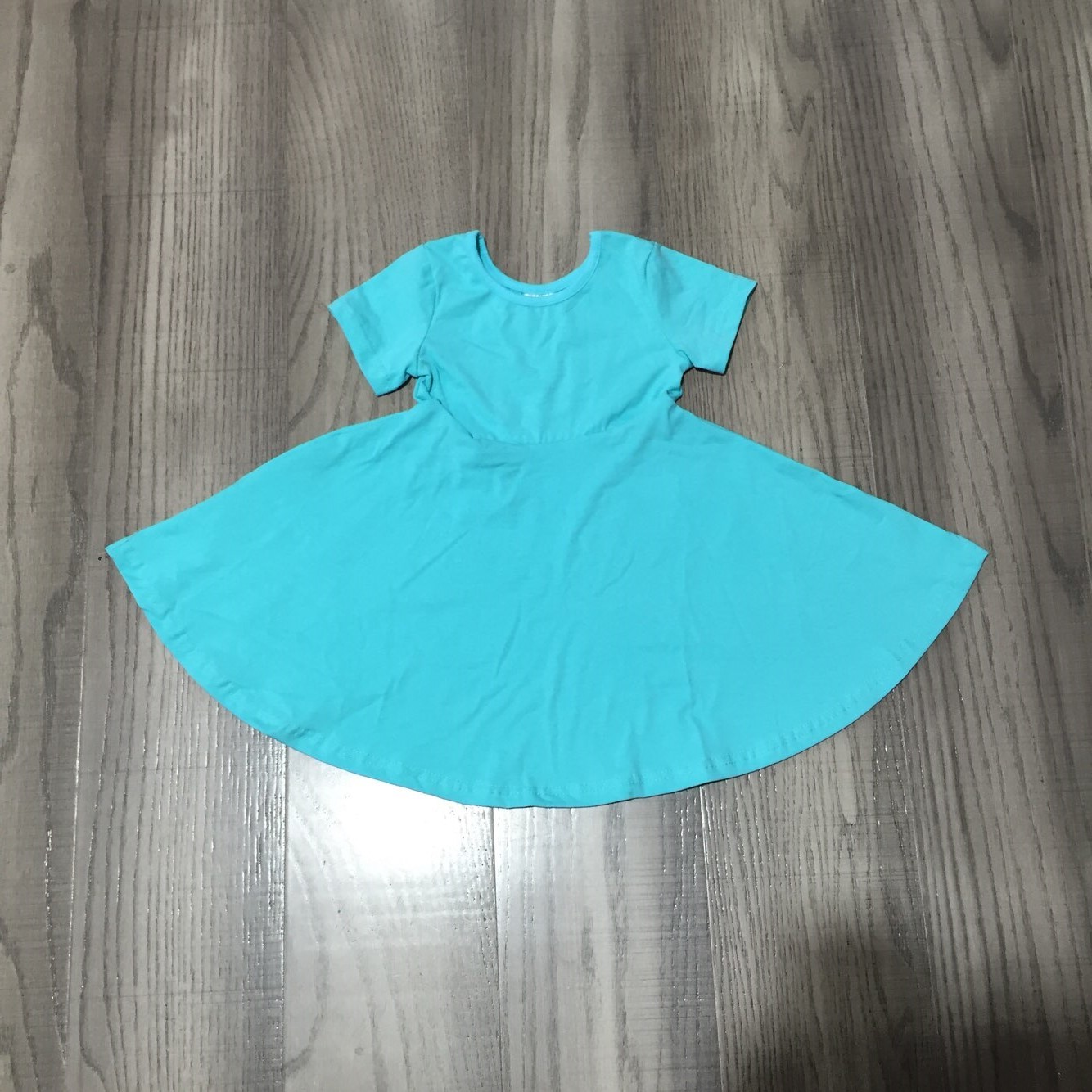 Summer dress for baby girls, solid color