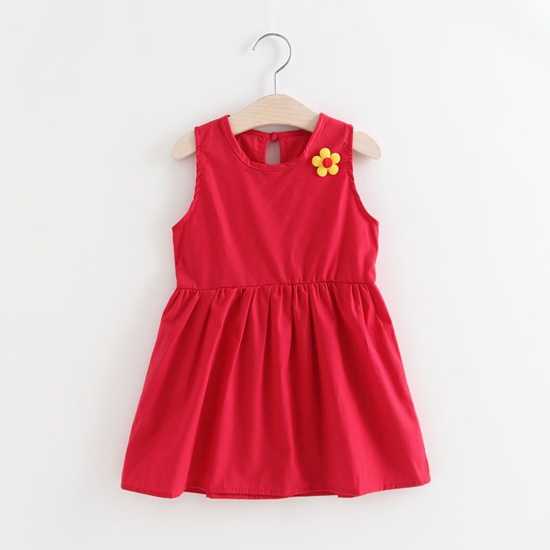 2022 Summer Kids Sleeveless Dresses for Little Girls Dress for Wedding Party Baby Girl Casual Clothes Children Princess Vestidos