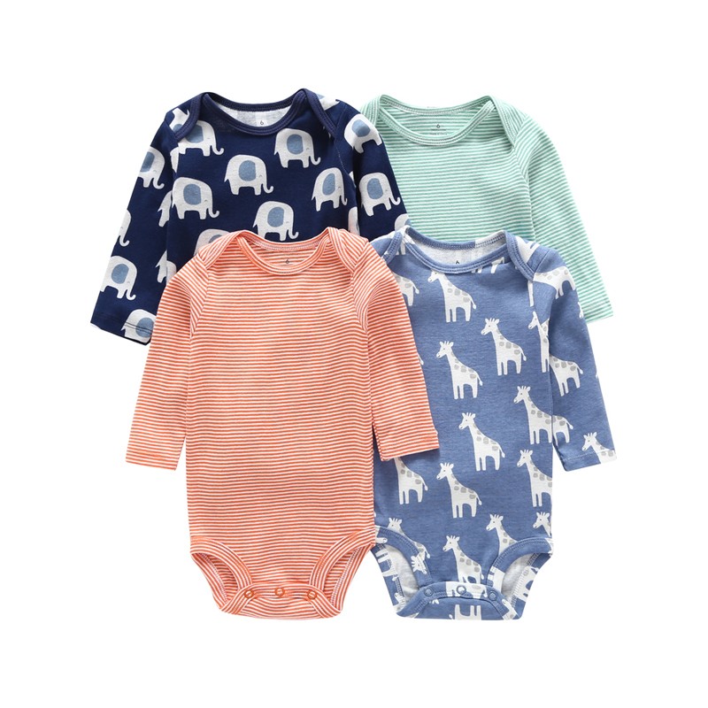 Long Sleeve Romper Cartoon Boy Girl Clothes Infant Clothes Set Newborn Costume Cotton 2022 Autumn Spring Rompers 5pcs