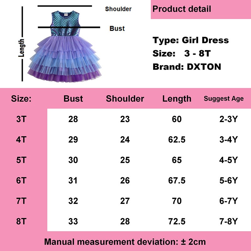 DXTON New Girls Dresses Summer Bow Tutu Princess Dress for Kids V-neck Wedding Party Girls Costumes Elegant Girls Dress 3-8y