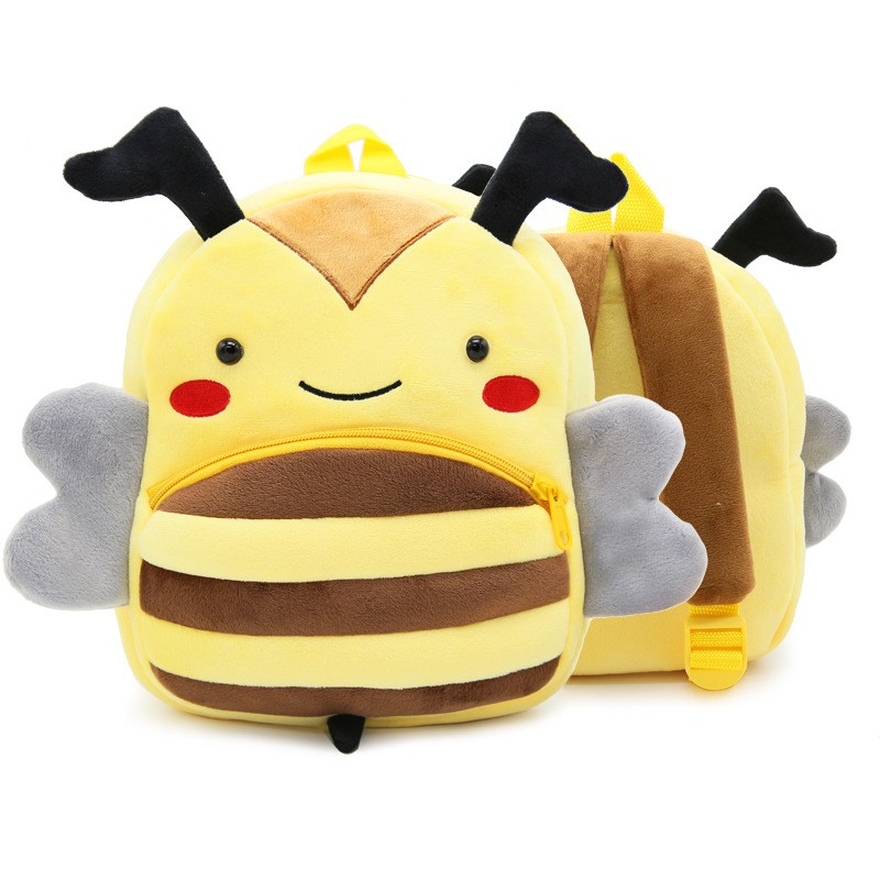 Fashion Children's School Bags 3D Cartoon Print Plush Kids Backpack Kindergarten Boys and Girls School Bags Mini Backpack Book Bag