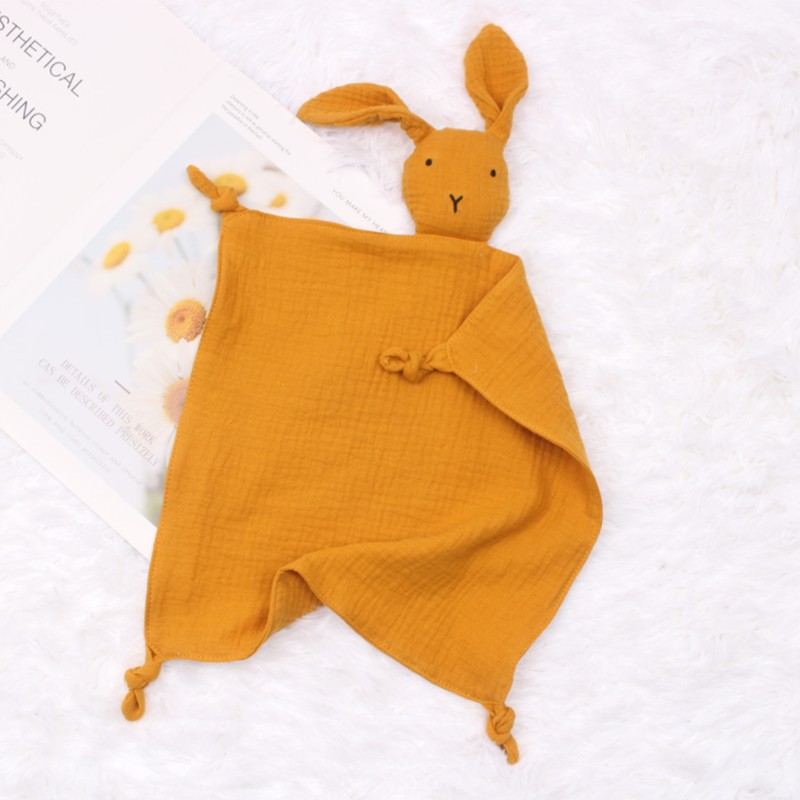 Soft Baby Saliva Towel Newborn Baby Sleeping Dolls Kids Sleeping Toy Soothe Appease Towel Bib Plush Comfort Toy Baby Towel