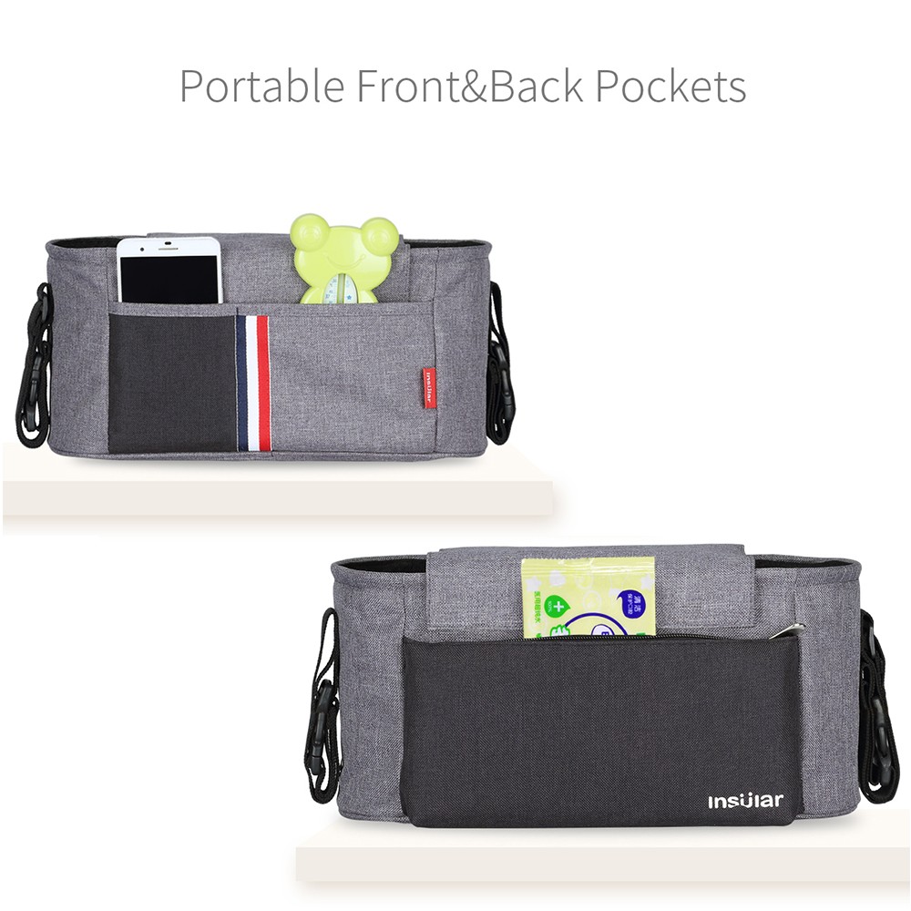 Baby Stroller Bag Baby Diaper Bag Multifunctional Mother Nappy Fashion Baby Hanging Storage Organizer Baby Care Bag