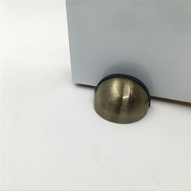 Hidden Stainless Steel Rubber Door Pad Non Punching Door Sticker Holders Catch Floor Mounted Nail-Free Door Stops