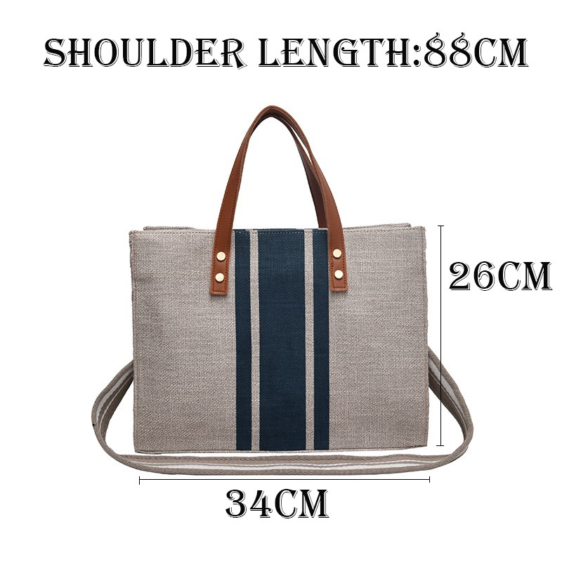 MSGHER Women Canvas Bags Famous Brands Handbag Casual Women Bag Trunk Tote Shoulder Bag Ladies Large Messenger Bag