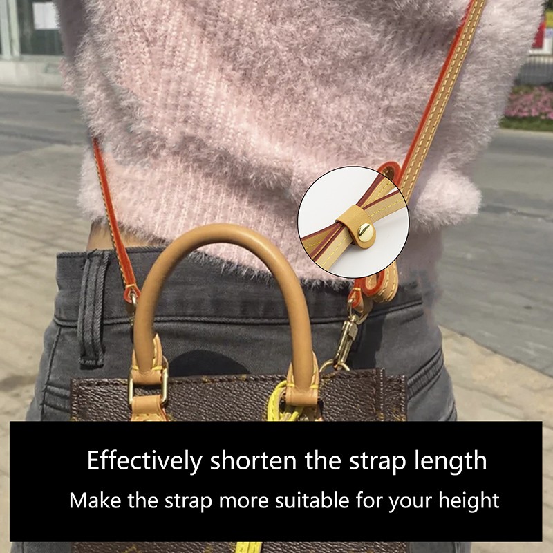 BAMADER Handles Cowhide Fixed Buckle Bag Belt Adjustment Hook Shortening Fixed Buckle Shoulder Strap Fixing Clip Bags Accessories