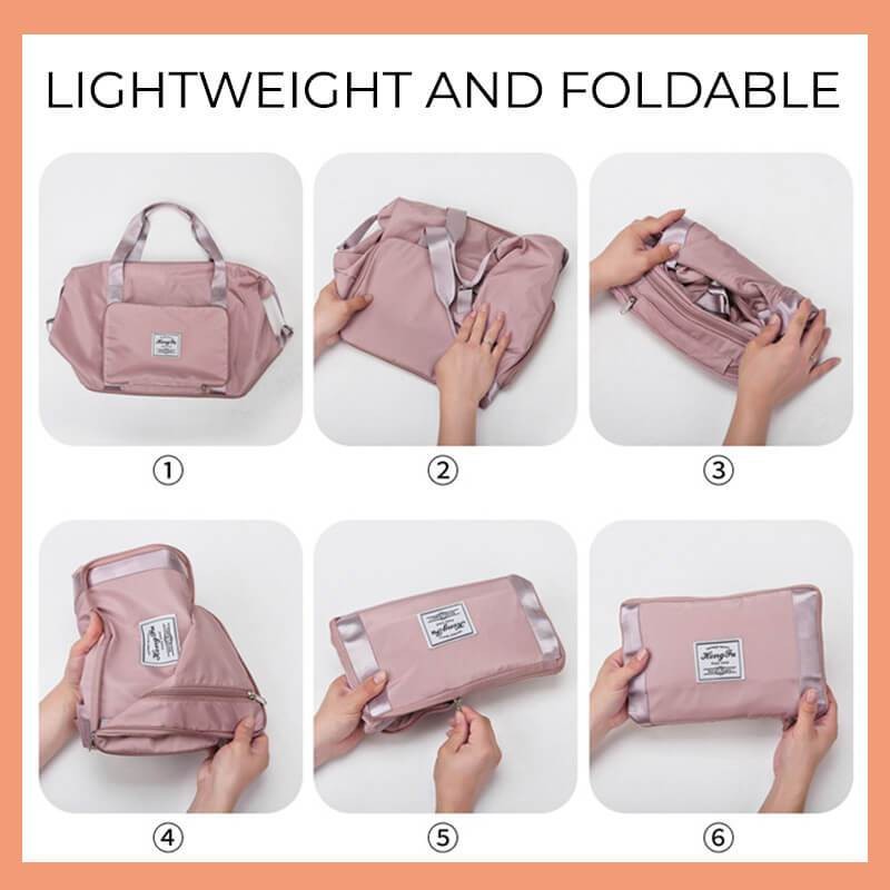 Large Capacity Foldable Travel Bags Tag for Waterproof Bags Handbag Travel Duffle Bag Sport Yoga Storage Shoulder Bag Unisex