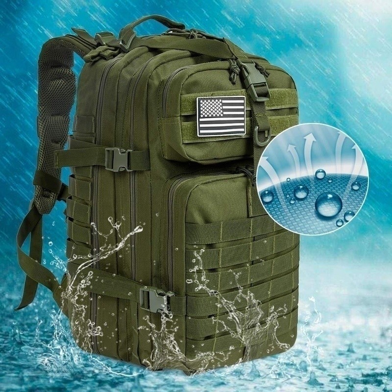 50L 1000D Nylon Waterproof Trekking Hunting Hunting Backpack Outdoor Military Backpack Tactical Sports Camping Hiking