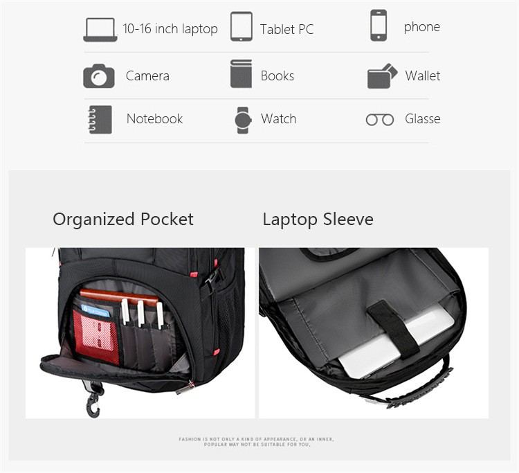 Customized Waterproof Laptop Backpack USB Charging Port Put Your Own Logo On Mochila School Bag Multifunction Travel Bag