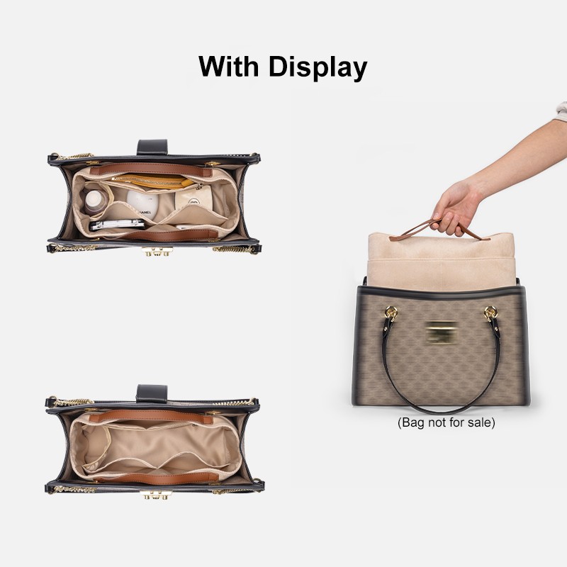 Suede Make Up Organizer Insert Bag For Women Luxury Handbag Travel Inner Purse Portable Cosmetic Bags To Lock Gu M cci