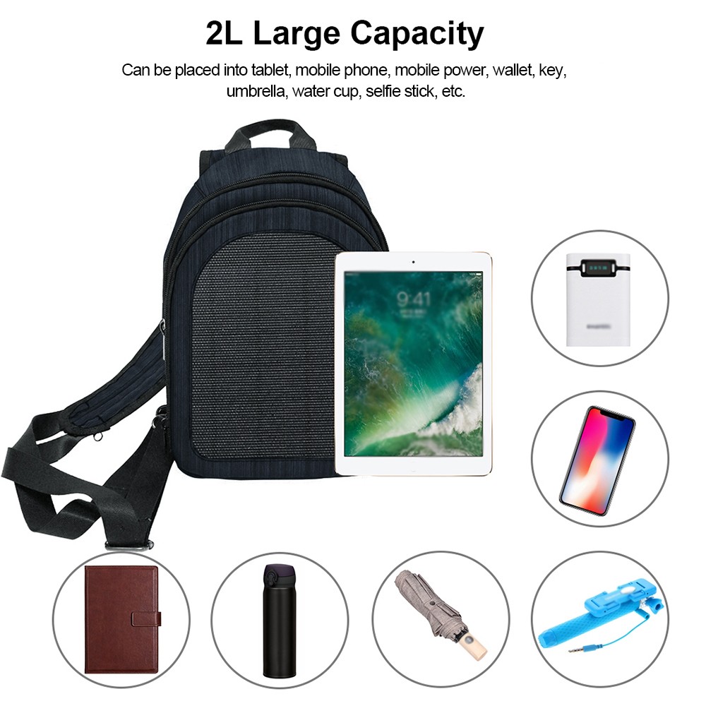 solar backpack outdoor camping hiking backpack solar panel charging travel hiking cycling school bag