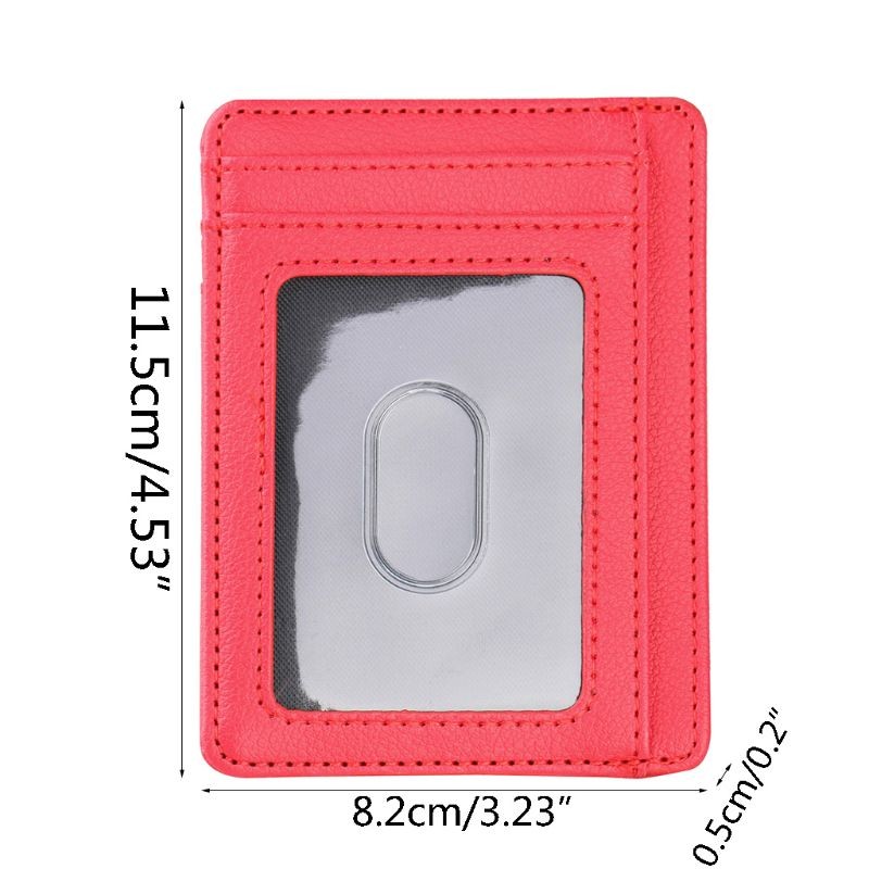 Men Leather Bank ID Credit Card Holders Ultra Slim Rfid Blocking Wallet Mini Size Business Card Protector Case Cover Ultra Thin