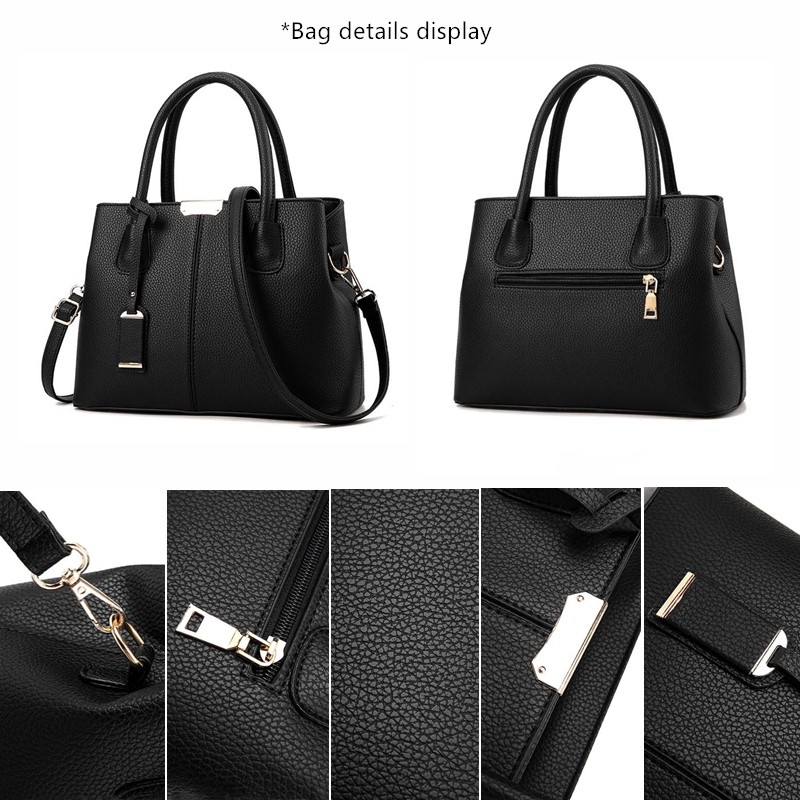 Women Handbags Tassel PU Leather Bag Top-Handle Embroidery Crossbody Bag Shoulder Handbags