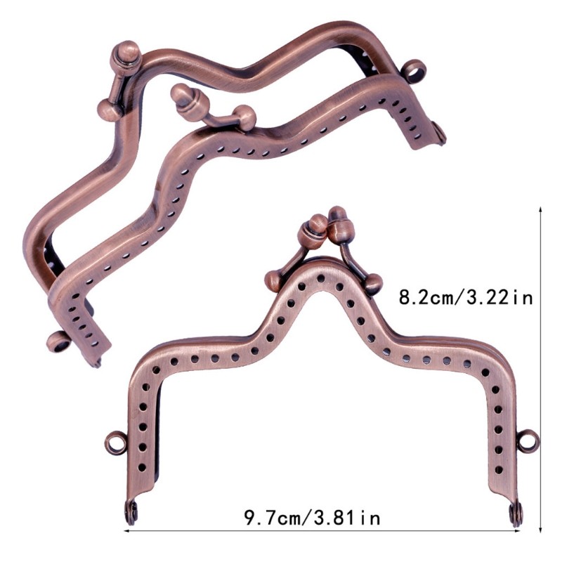 1 قطعة إطار محفظة معدنيّة إطار نجم شكل زهرة قفل أقفال لتقوم بها بنفسك عملة حقيبة مقبض خياطة استبدال محفظة اكسسوارات