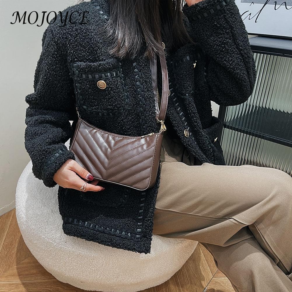 Fashion PU Leather Women Shoulder Bags Designer Solid Color Travel Bags For Women Birthday Christmas Gift