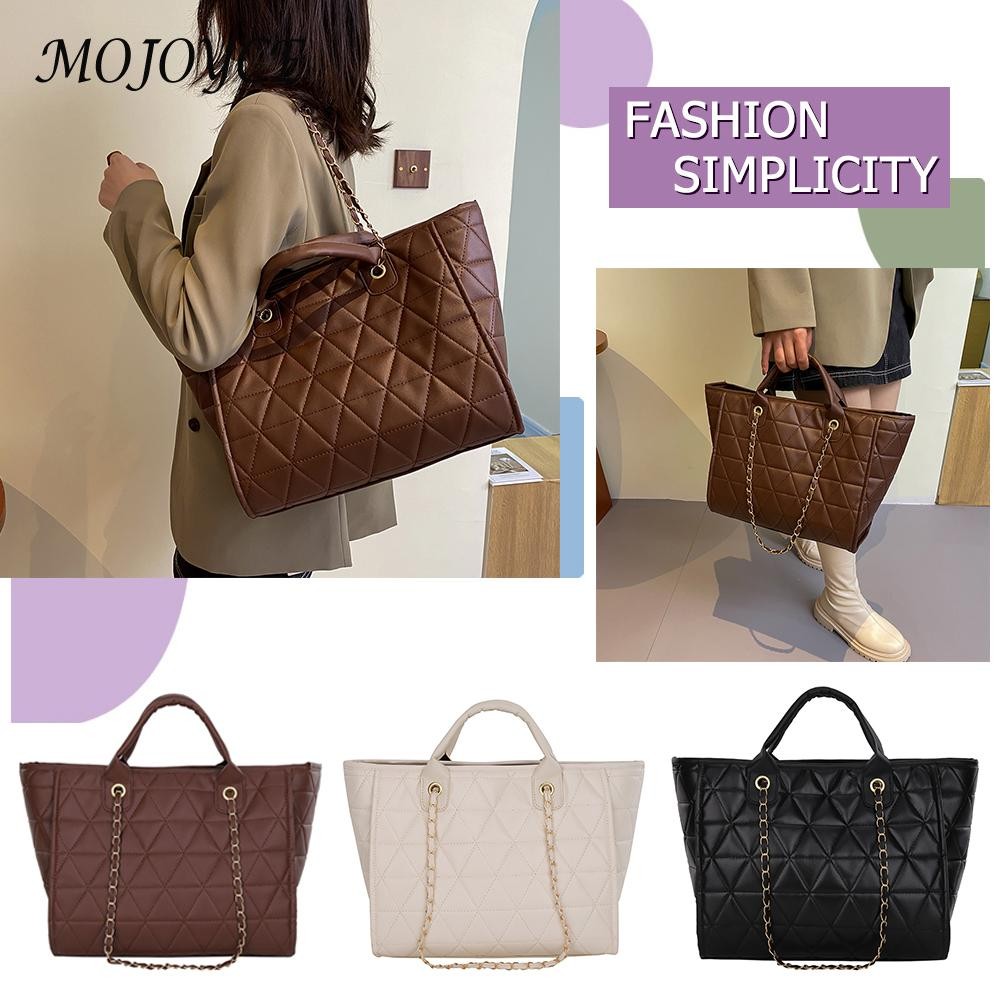 Fashion Women PU Thick Chain Handbag Purse Large Lady Casual Messenger Bags For Women Girls Outdoor Shopping