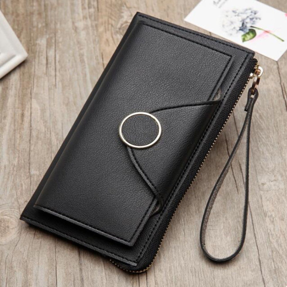 Long Wallet Women Purses Fashion Korean Version Coin Purse Card Holder Purse Female Clutch Money Bag PU Leather Wallets Portfel