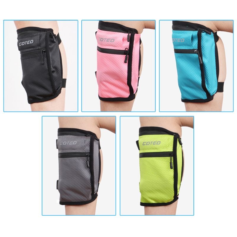 Waterproof Travel Leg Calf Coin Belt Sport Wallet Secure Card ID Passport Case Zipper Pocket Hide Security Bag for Women Men