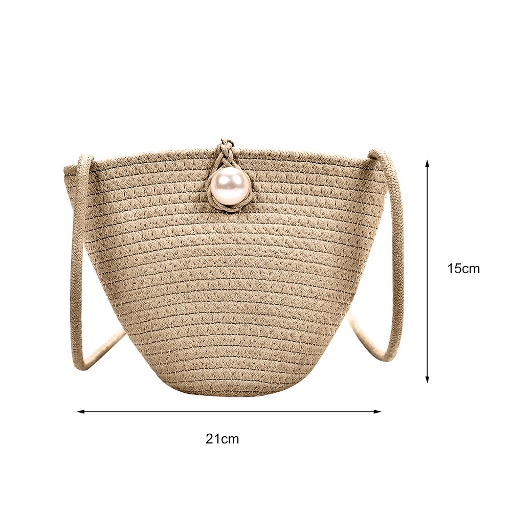 Summer Women Bag Knitted Beach Shoulder Bag Fashion Knitted Straw Crossbody Bag Women Messenger Bag Knitted Handbag Handbag 2022