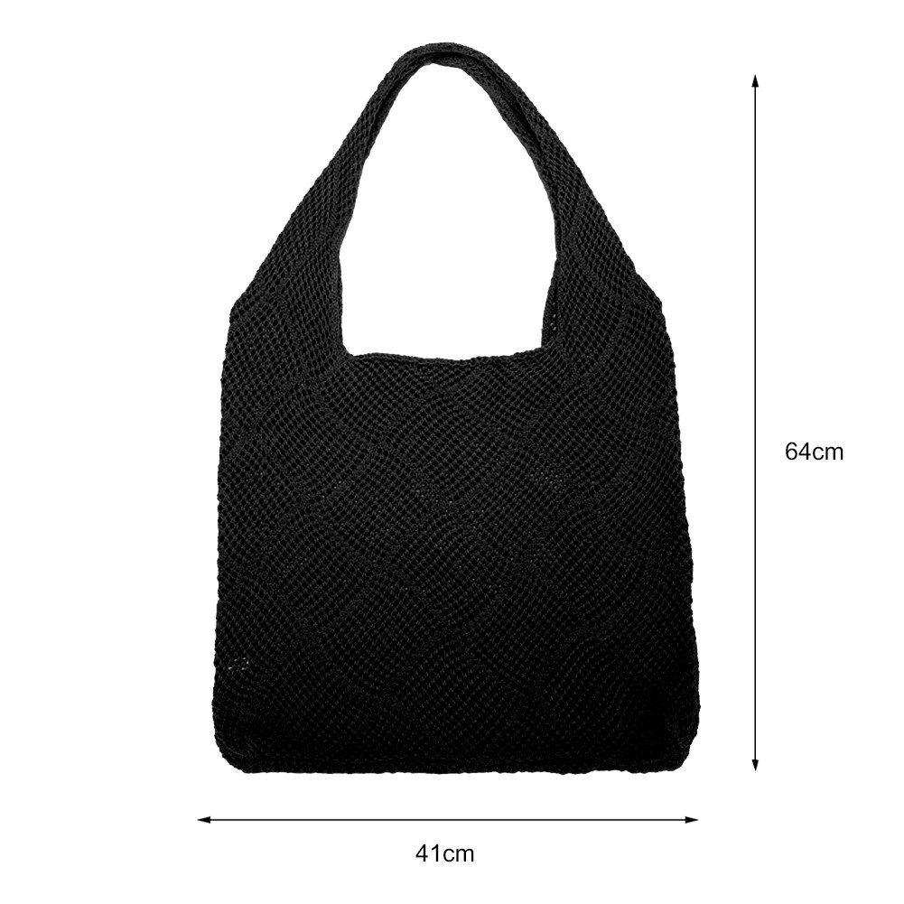 2022 hollow woven women shoulder bags designer knitted braid bags large capacity tote summer beach bag purses shopper sac