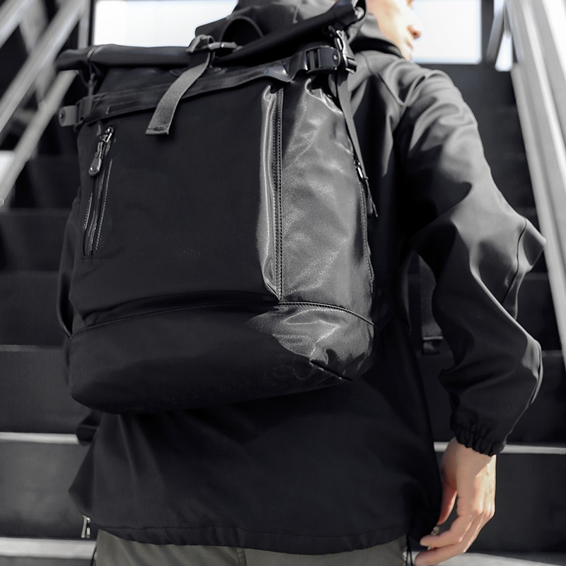 Rolling Top Quality Tear Resistant Backpack Walking Sport Backpack School Causal Hasp For Men