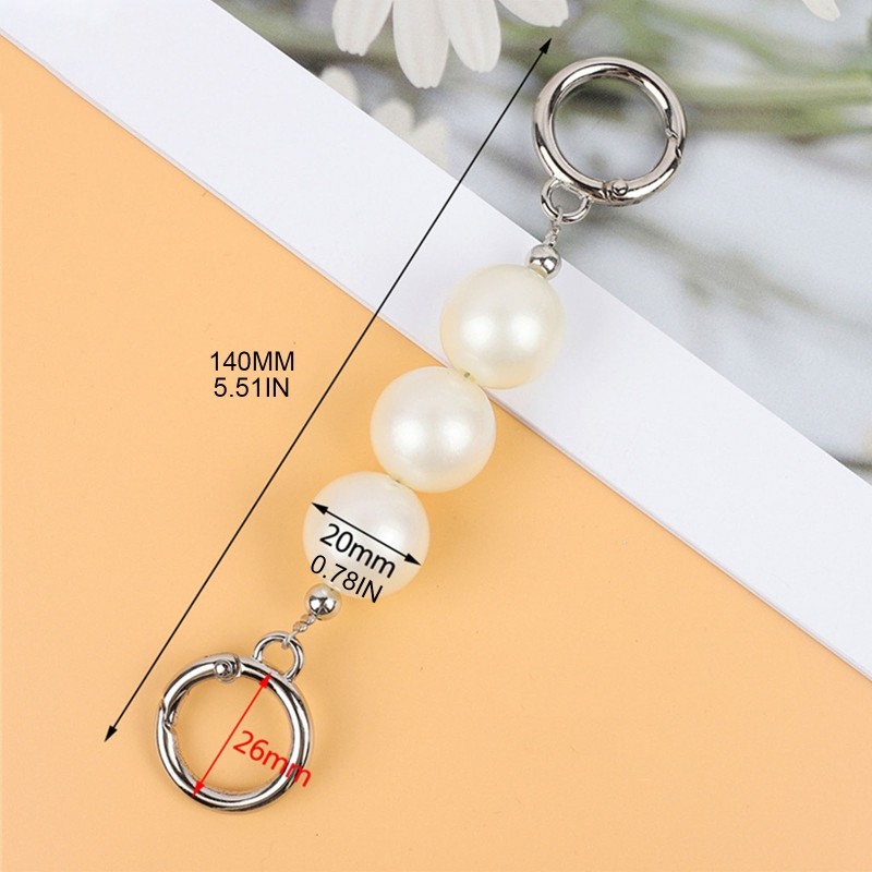 X7YA Bag Strap Extender Artificial Pearl Replacement Chain Straps for Purse Clutch