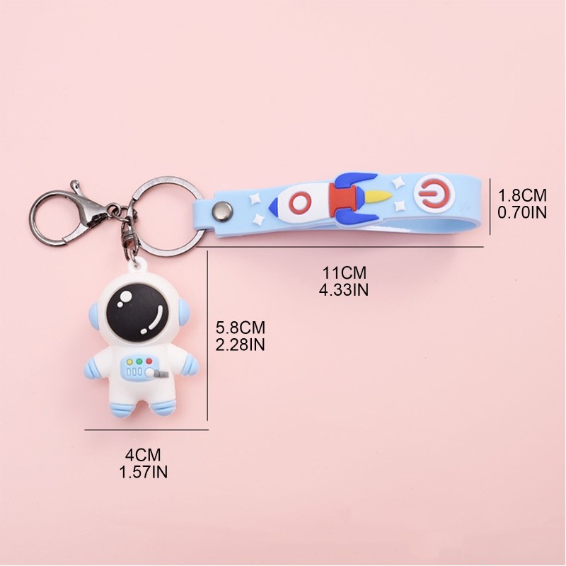 X7YA 3D Creative Astronaut Keychain Cute Astronaut Doll Pendant Fashion Birthday Gift