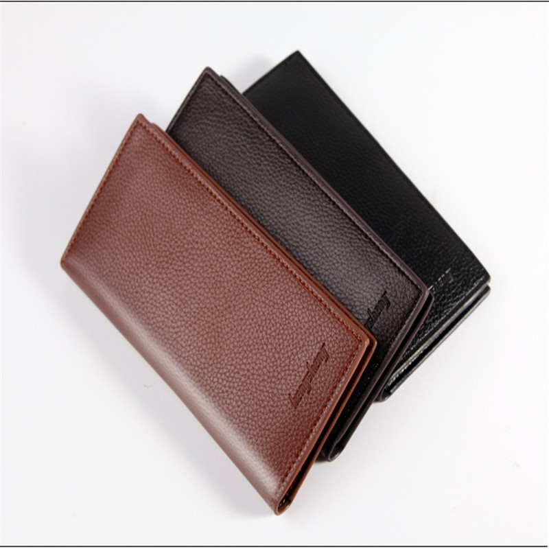 Lkeep PU Leather Wallet Male Slim Luxury Men Long Zipper Clutch Black Card Slot Money Bag Male Purse