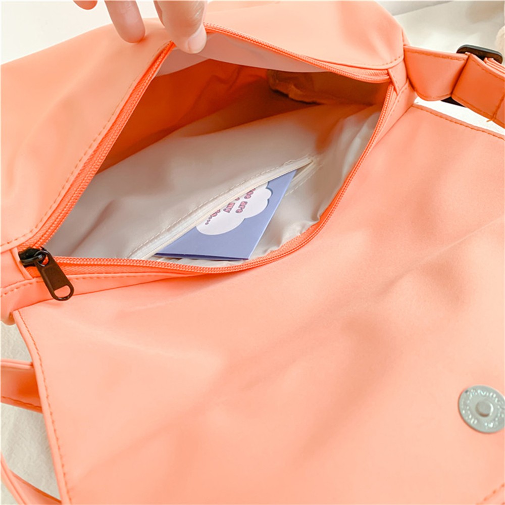 New Solid Color Ladies Shoulder Bag 2022 Fashion High Quality Nylon Women Messenger Bags Large Capacity Student Bag Bolso Mujer