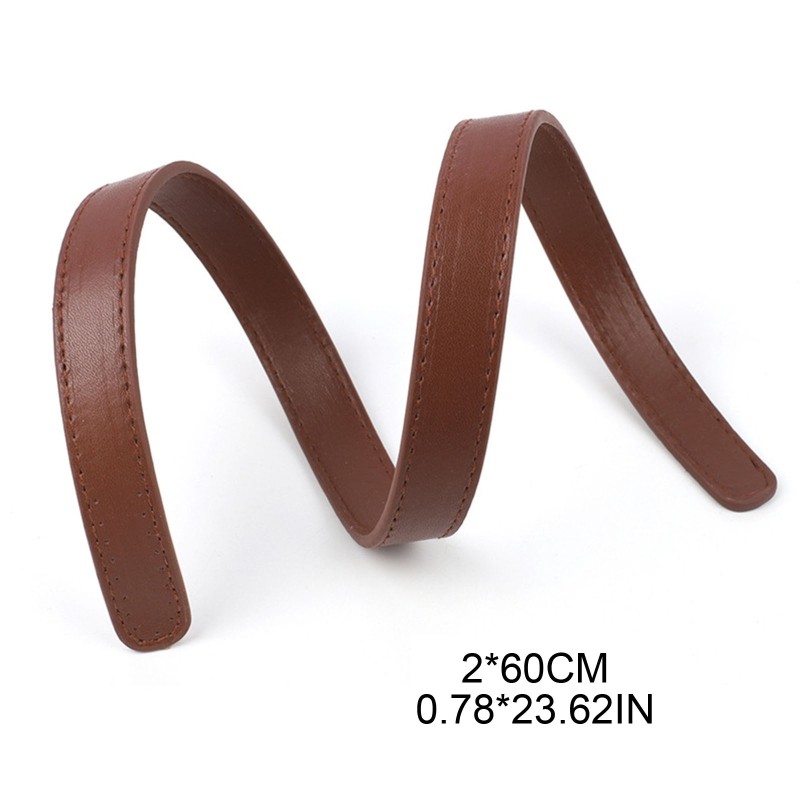 2pcs Purse Handles Straps PU Leather Replacement Bags Lady Shoulder Bag Strap DIY Accessories Making Supplies