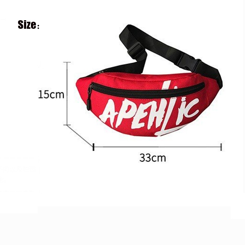 Chest Bag Men's Bag Nylon INS Tendy Brand Printed Small Letter Bag Casual Crossbody Women Fashion Waist Bag