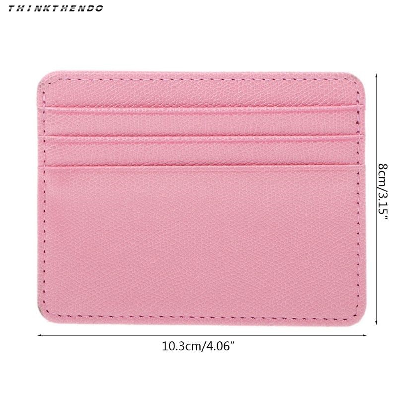 THINKTHENDO Men's and Women's Card Holder, THINKTHENDO Unisex Small Card Holder Credit Card Holder with Coin Pockets