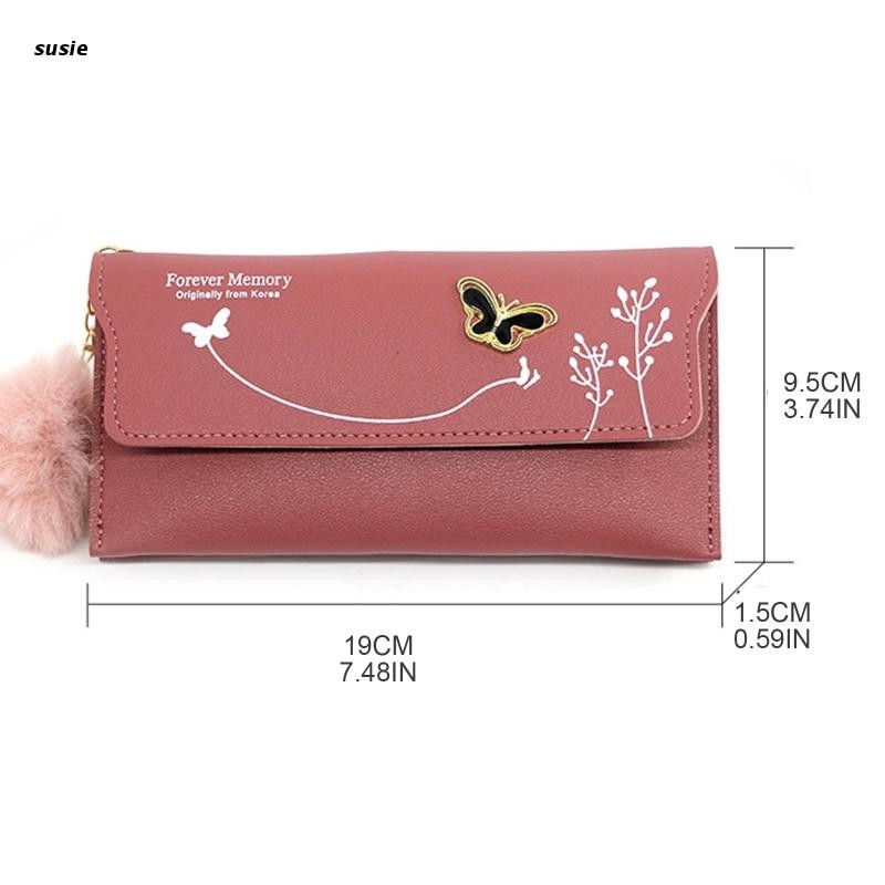 X7YA Fashion Women Lady Clutch PU Leather Wallet Long Card Case Phone Bag Coin Purse Handbags