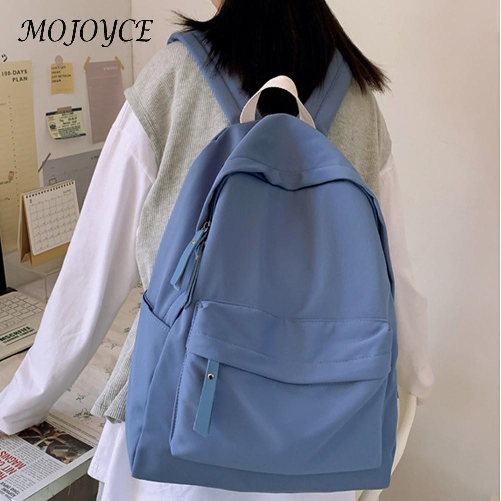 Portable Canvas Color College Bag School Bag For Teenage Girls Travel Camping Outdoor Bags