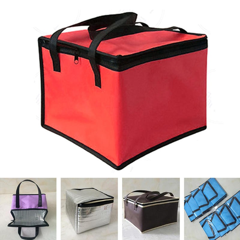 Foldable Large Cooler Bag Portable Food Cake Insulated Bag Aluminum Foil Thermal Box Waterproof Ice Package Lunch Box Delivery Bag