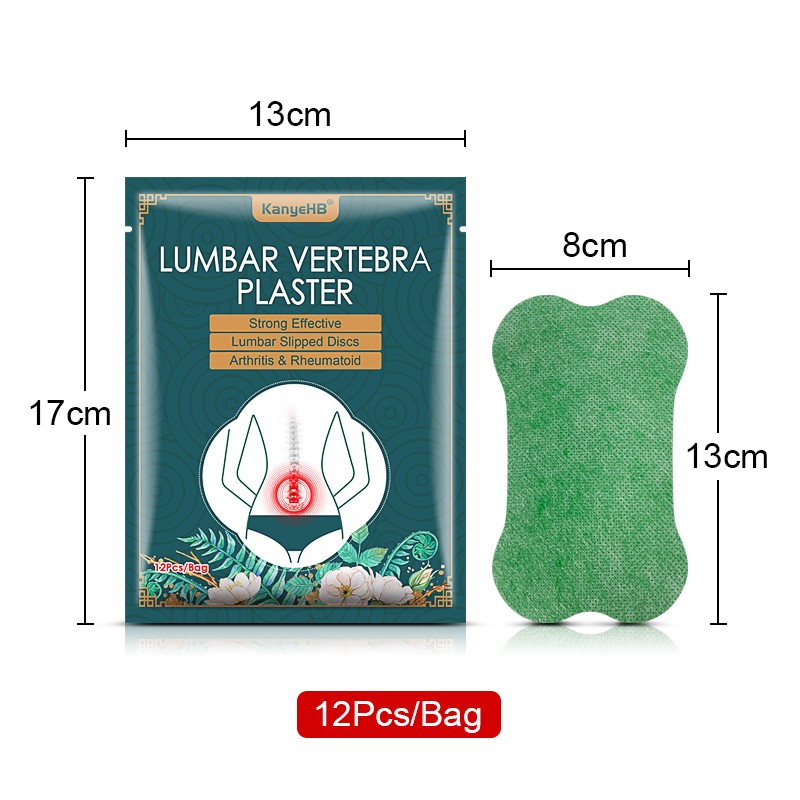 24pcs=2bags Lumbar Pain Relief Patch Wormwood Analgesic Back Plaster Spondylitis Pain Anti-inflammatory Medical Plaster A814