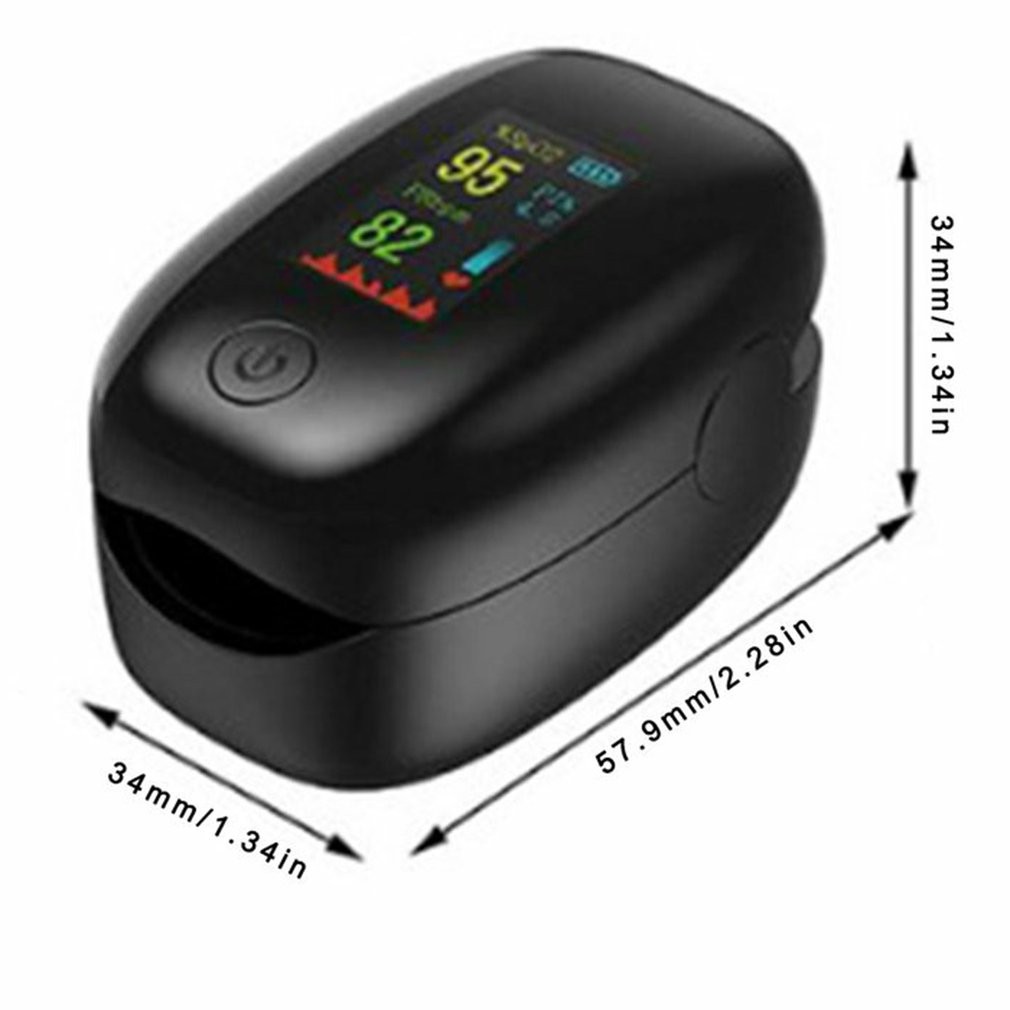 SMH-01 Durable Portable Finger Pulse Oximeter Sports Finger Clip LED Screen Heart Rate Monitor Blood Oxygen Saturation Meter