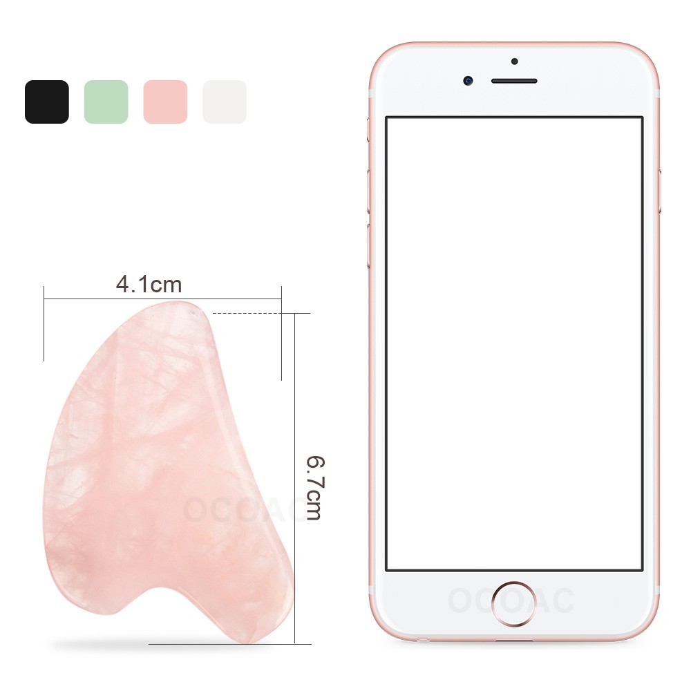 Gua Sha Massager Facial Scraping Rose Quartz Slab Beauty Rose Natural Stone Jade Skin Care Chin Lifting Firming Lifting