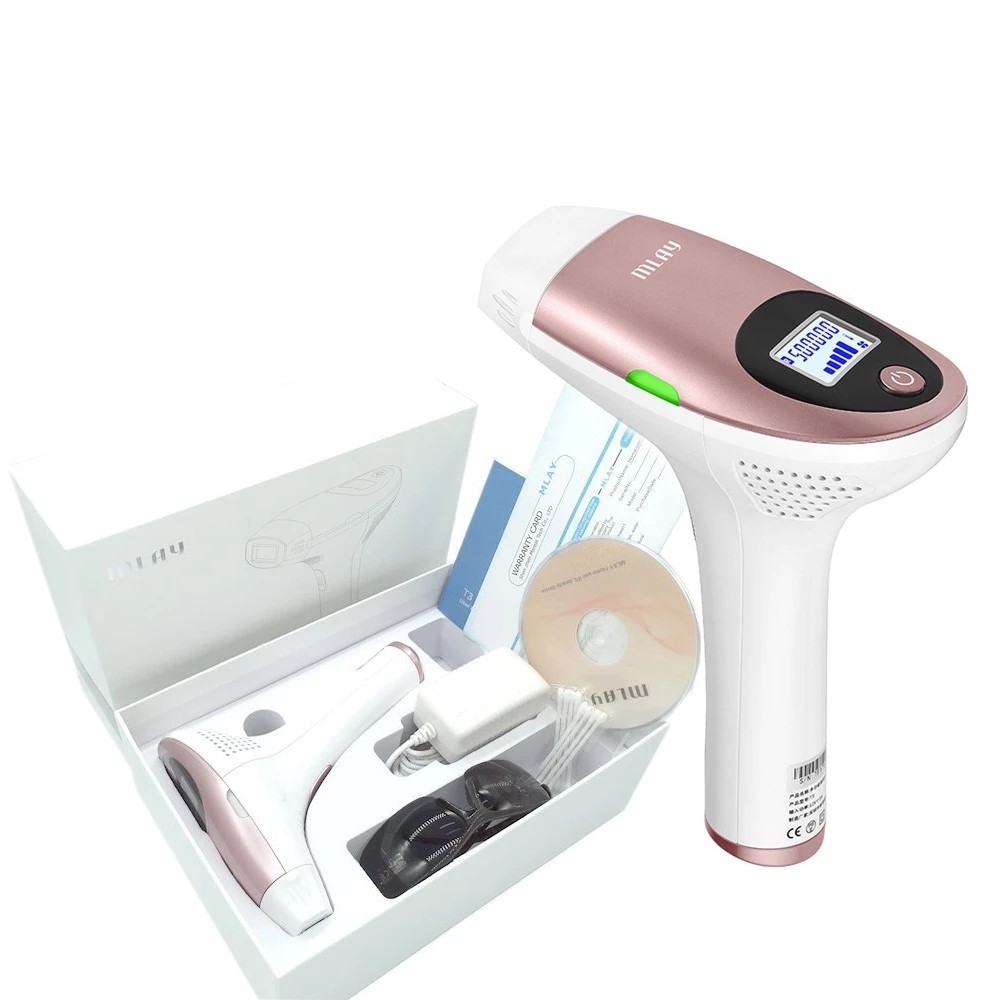 MLAY permanent laser hair removal machine free shipping home use pubic hair epilator for women and men