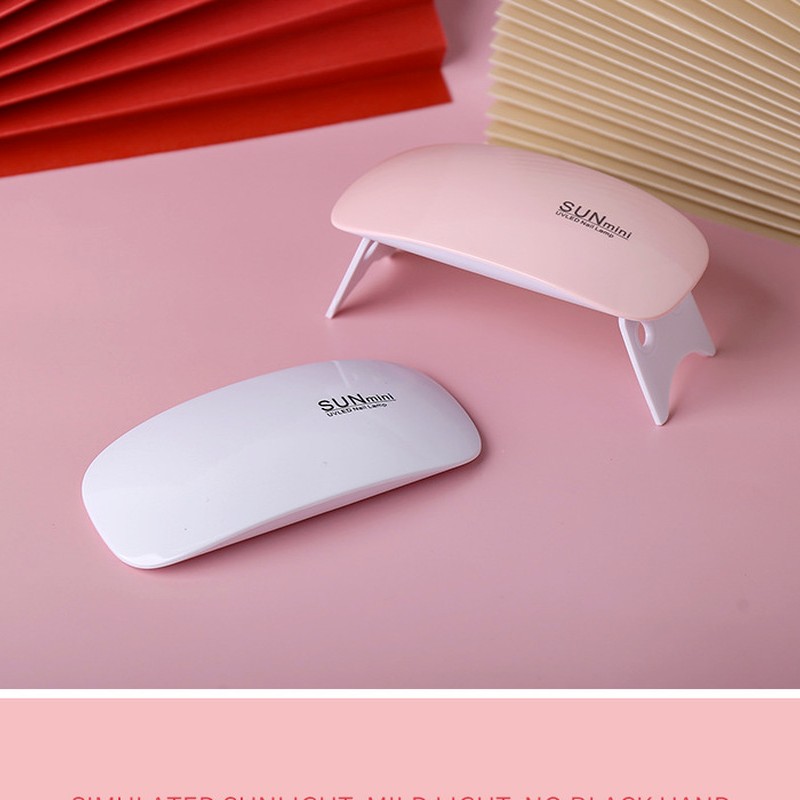 Nail Lamp 6W Mini Nail Dryer White Pink Uv LED Lamp Portable Usb Interface Very Convenient For Home Use