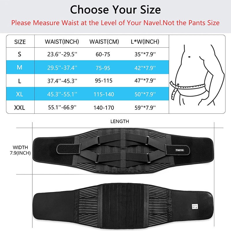 Double Pull Back Lumbar Support Belt Waist Corset Orthopedic Men Women Spine Compression Waist Trainer Brace Back Pain Relief