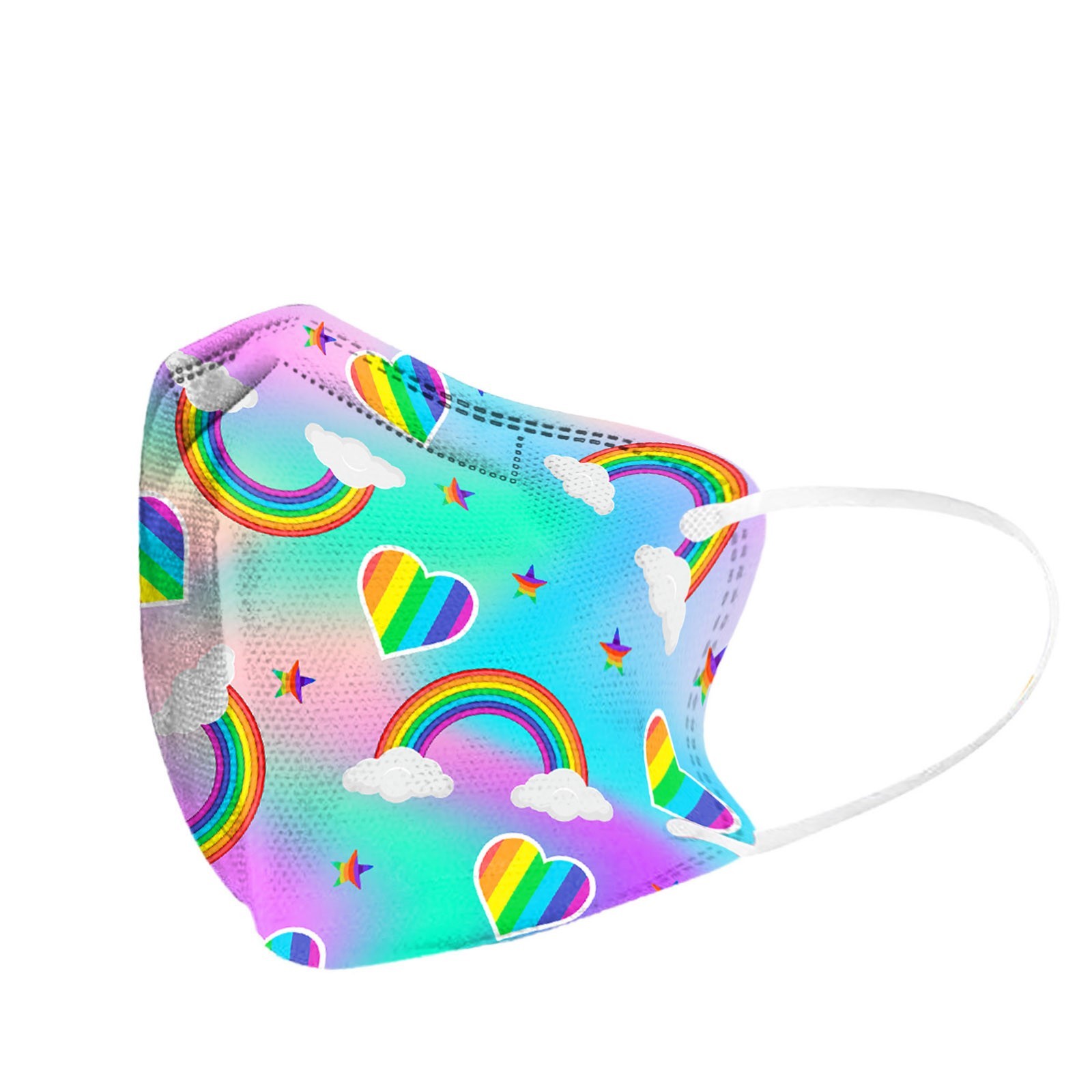 Mascarillas fpp2 mask 2-10 years old 5-layer rainbow Butterfly starry skys printed KN95 mask PM2.5 children FFP2 CE face mask