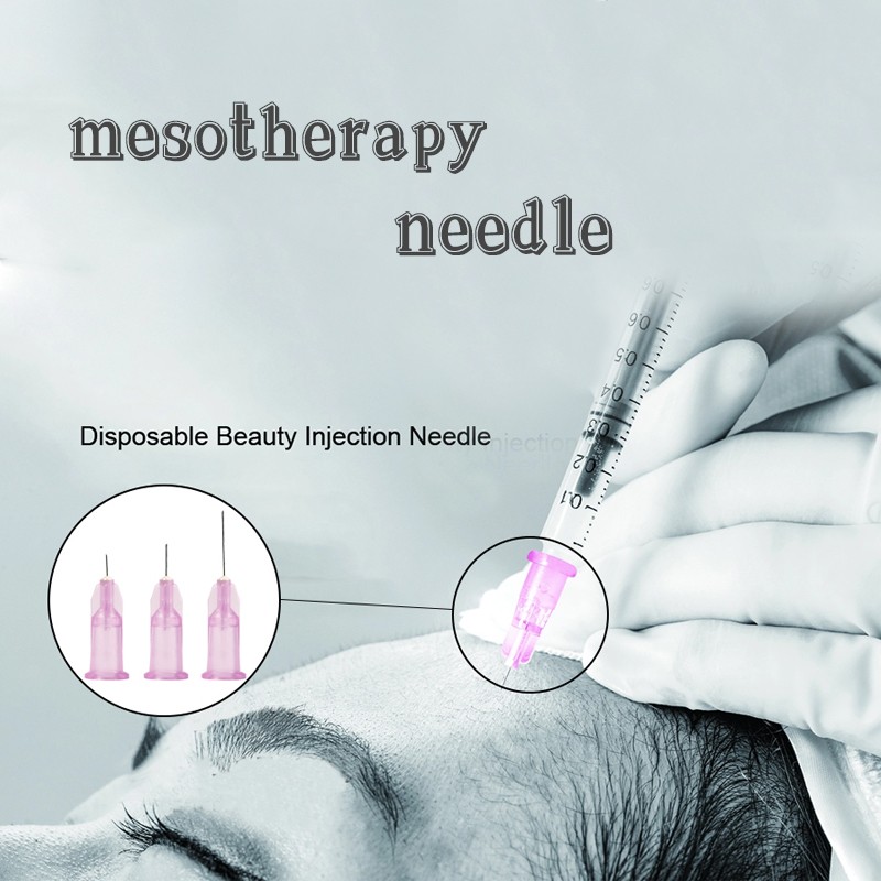 Disposable high quality painless micro needle 25g*13mm 27g*13mm 18g*30mm 10pcs/bag hypodermic syringe mesotherapy needle