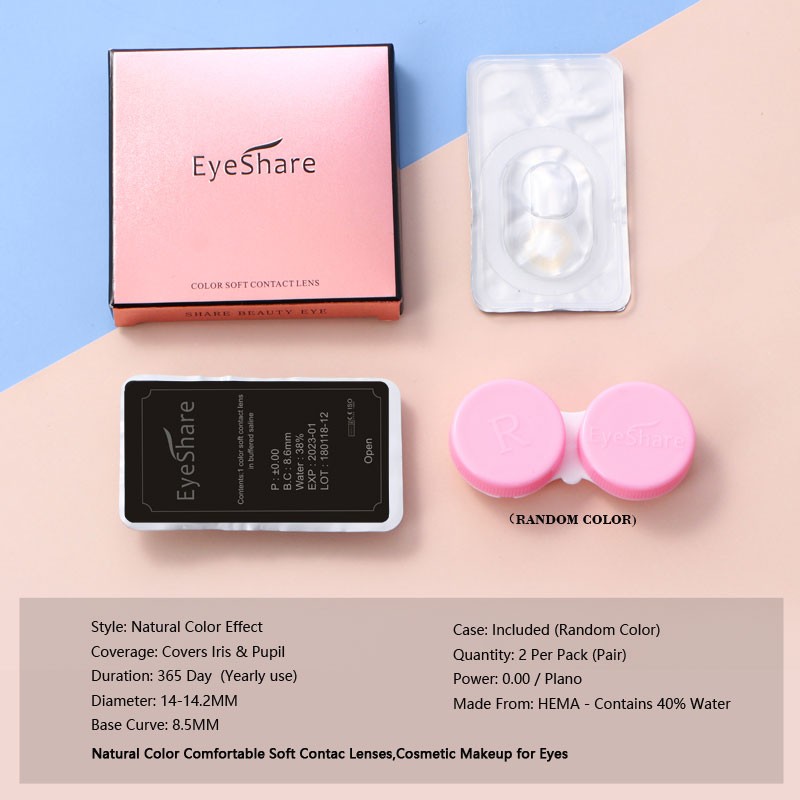 Contact Lenses Colored Contact Lenses Contact Lenses For Eyes 2pcs Blue Color Natural Contact Lens Yearly Lenses Green Beauty Cosmetic Contact Lenses