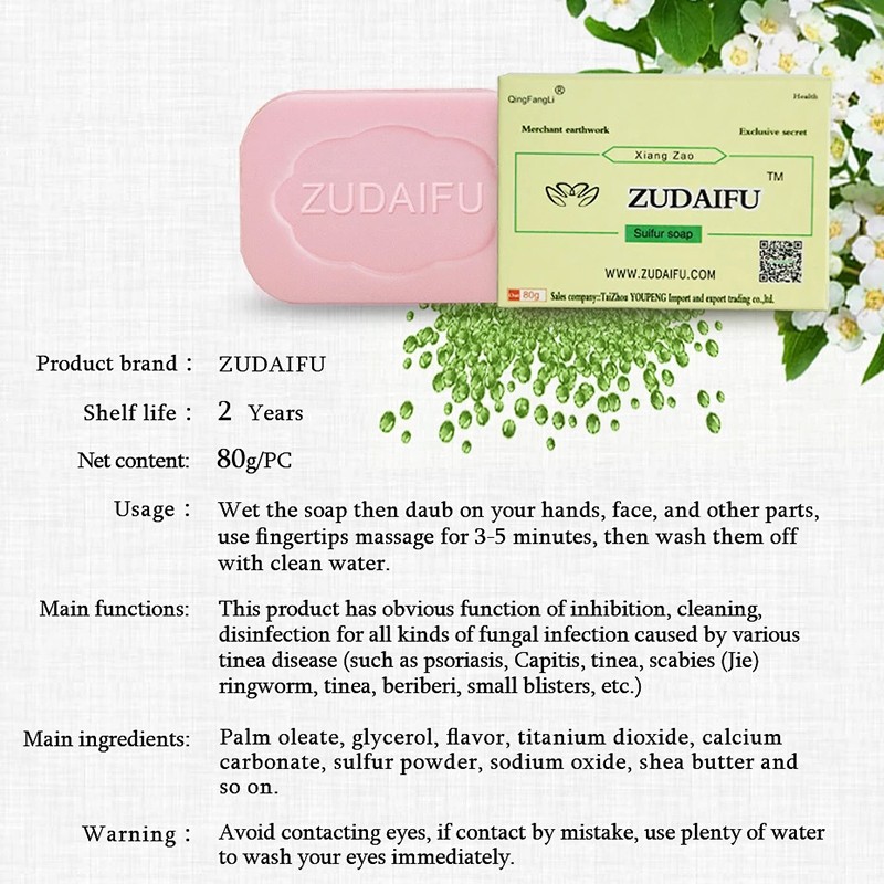 5/10pcs Zudaifu Skin Lightening Soap Handmade Bleaching Soap for Face Bleaching Psoriasis Acne Eczema Antibacterial Health Tool