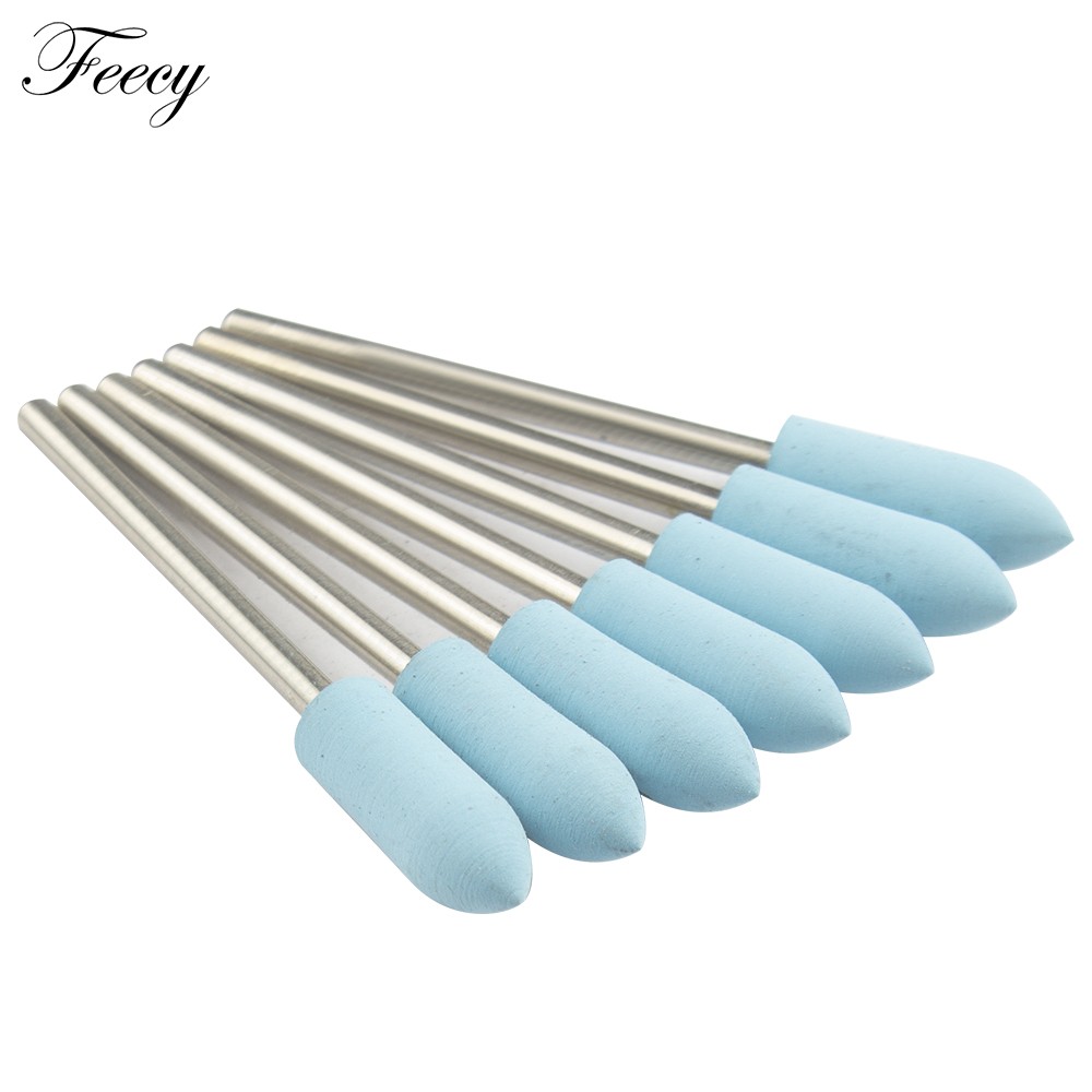 7pcs Milling Cutter For Manicure Silicone Nail Bits For Manicure Machine Mill Cutters To Remove Gel Polish Buffer Files